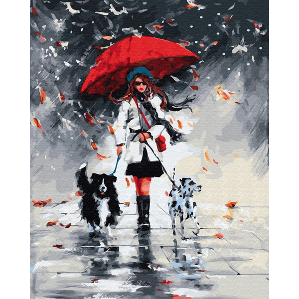 Картина по номерам Люди на картинах - Дама з цуциками