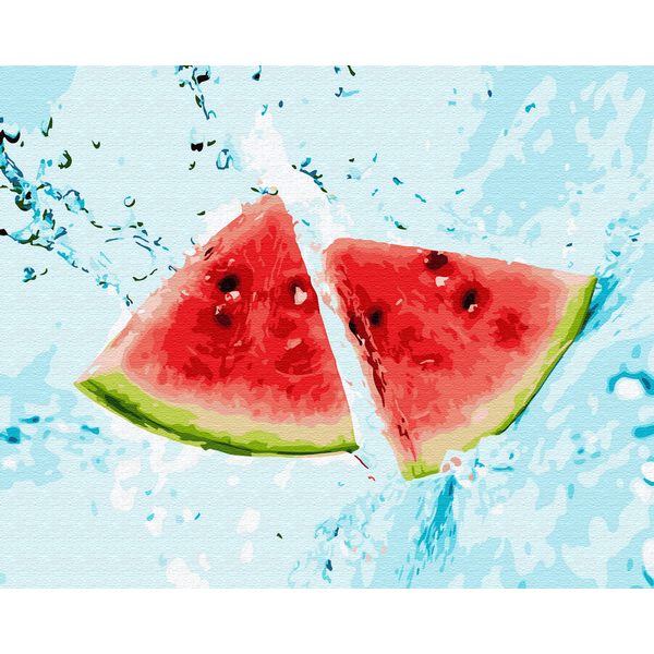 Картина по номерам Натюрморти - Соковитий кавун