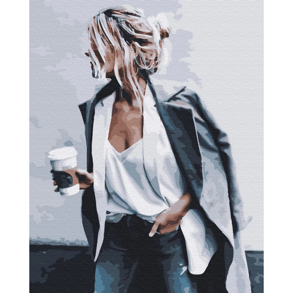 Картина по номерам Люди на картинах - Перерва на каву