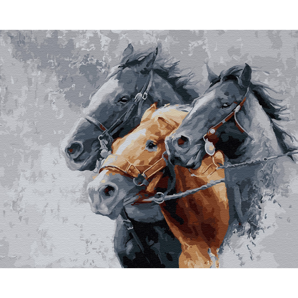 Картина по номерам Тварини, птахи та риби - Лошадиная сила