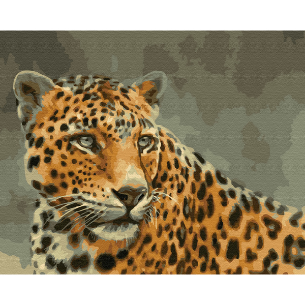 Картина по номерам Тварини, птахи та риби - Леопард з савании