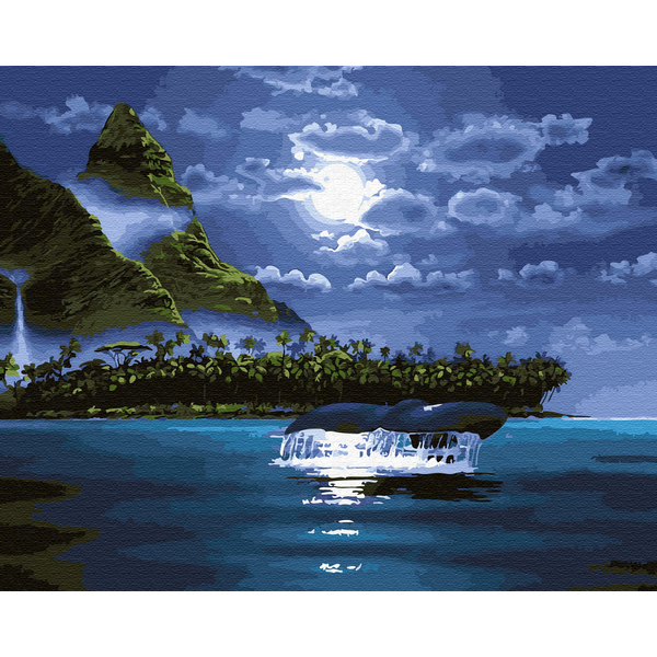 Картина по номерам Природа - Місячна ніч