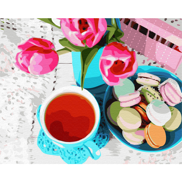 Картина по номерам Натюрморти - Весняний сніданок