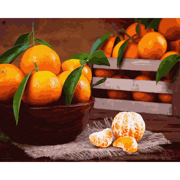 Картина по номерам Натюрморти - Смачні мандаринки