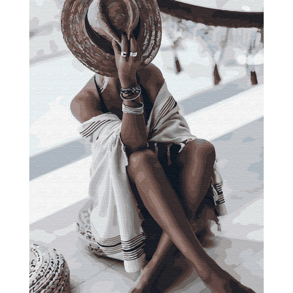 Картина по номерам Люди на картинах - Стильна і засмагла