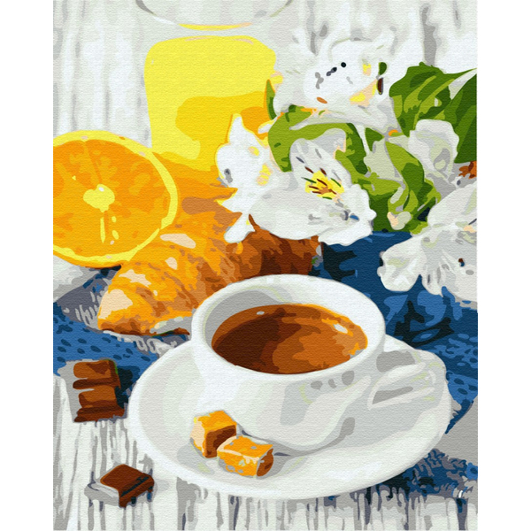 Картина по номерам Натюрморти - Цитрусова кава