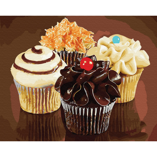 Картина по номерам Натюрморти - Смачні кексики