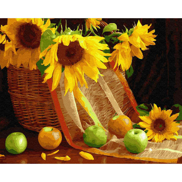 Картина по номерам Квіти - Осінні дари