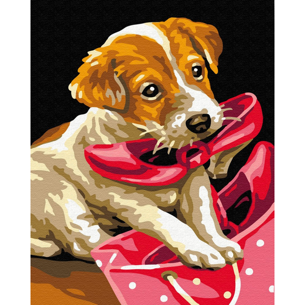 Картина по номерам Тварини, птахи та риби - Улюблений бешкетник