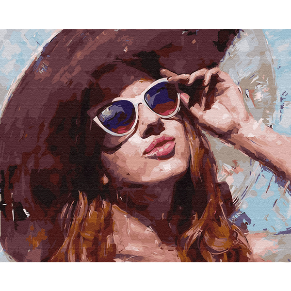 Картина по номерам Люди на картинах - Погляд на сонце