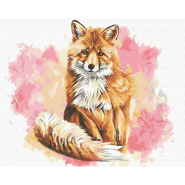 Картина по номерам Тварини, птахи та риби - Лисиця красуня