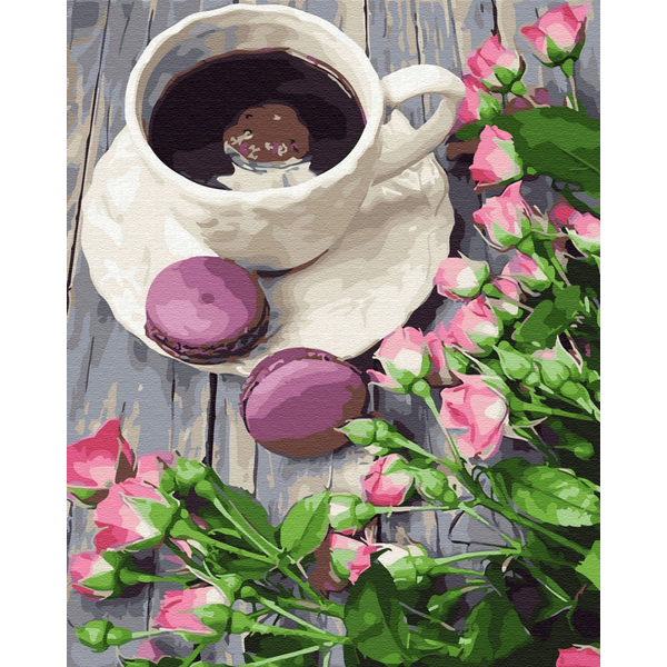 Картина по номерам Натюрморти - Кава зі смаком весни