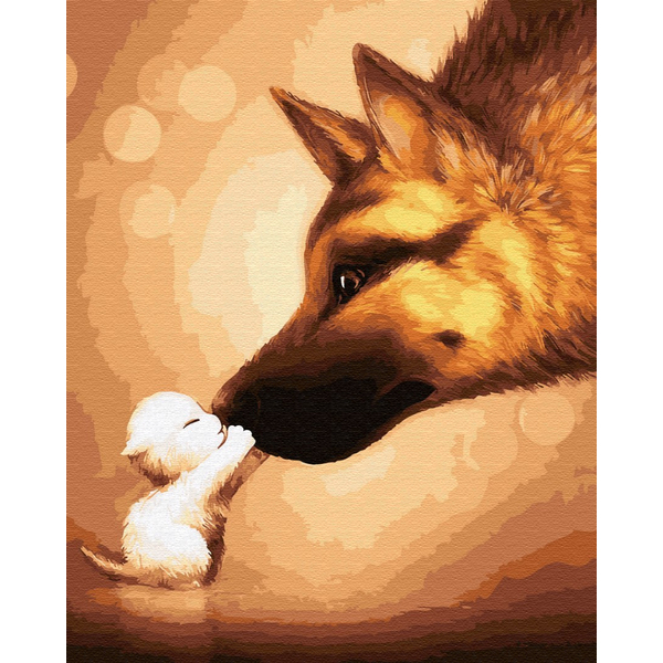 Картина по номерам Тварини, птахи та риби - Велика дружба