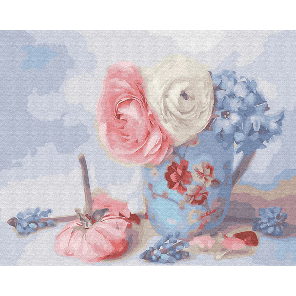 Картина по номерам Для початківців - Ніжні квіти