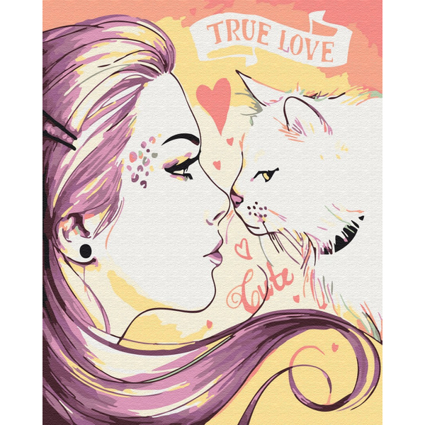 Картина по номерам Люди на картинах - Справжнє кохання