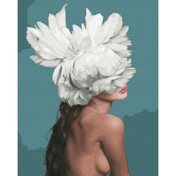 Картина по номерам Преміум картини - Она - цветок