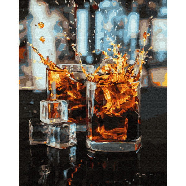 Картина по номерам Преміум картини - Віскі для друзів