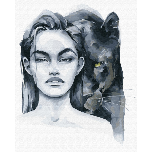 Картина по номерам Авторські колекції - Небезпечні улюбленці: пантера