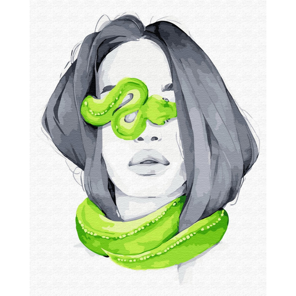 Картина по номерам Авторські колекції - Небезпечні улюбленці: змія мамба