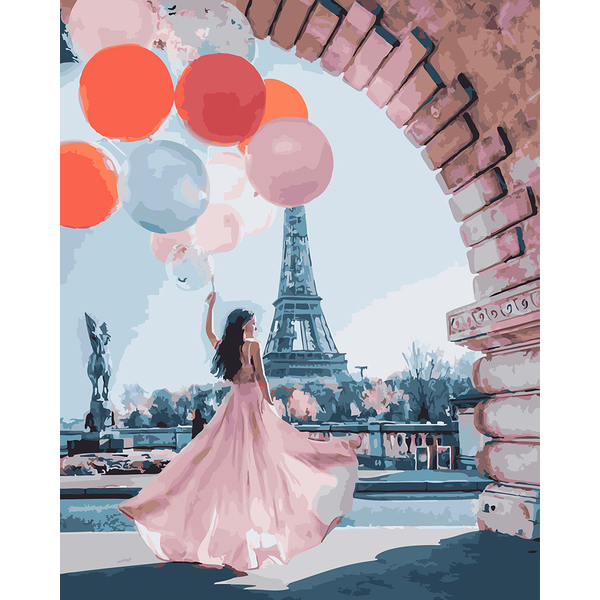 Картина по номерам Авторські колекції - Принцеса і кулі