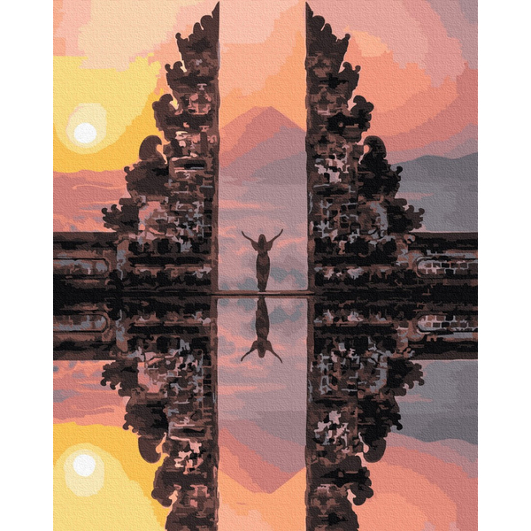 Картина по номерам Города - Храм Лемпуянг. Балі