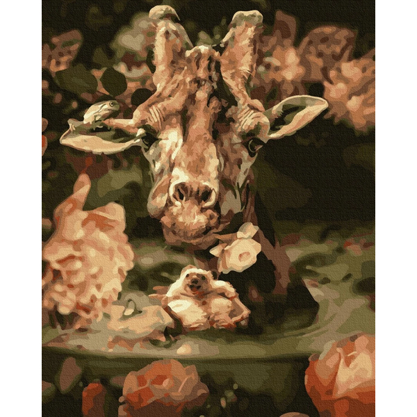 Картина по номерам Авторські колекції - Жираф і друзі