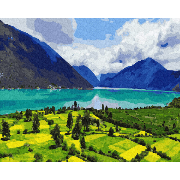 Картина по номерам Природа - Гірський пейзаж