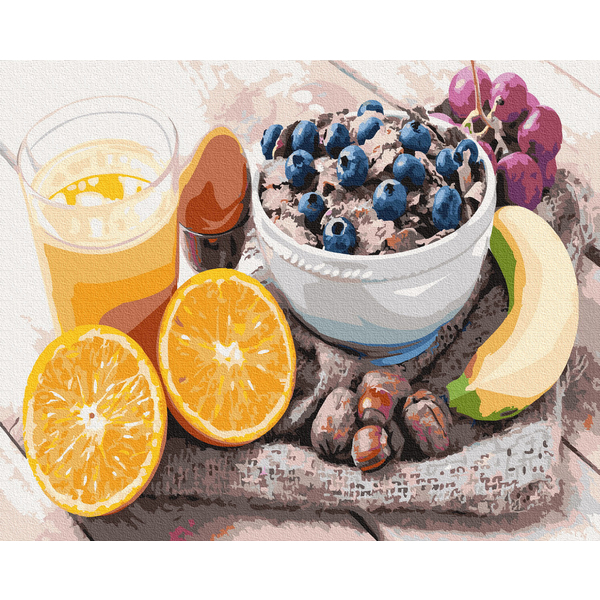 Картина по номерам Натюрморти - Корисний сніданок