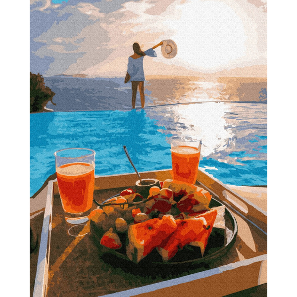 Картина по номерам Кораблі, автомобілі та літаки - Райський сніданок