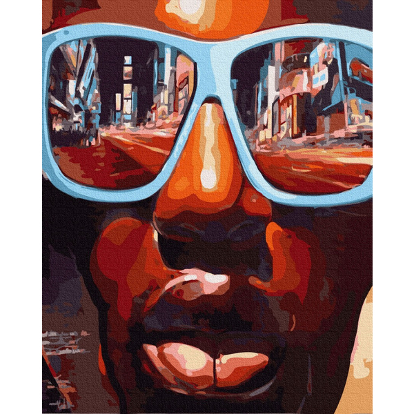 Картина по номерам Люди на картинах - Світ в окулярах