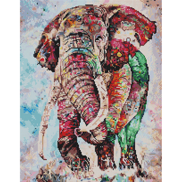 Алмазна мозаїка 40х50 - Індійський слон