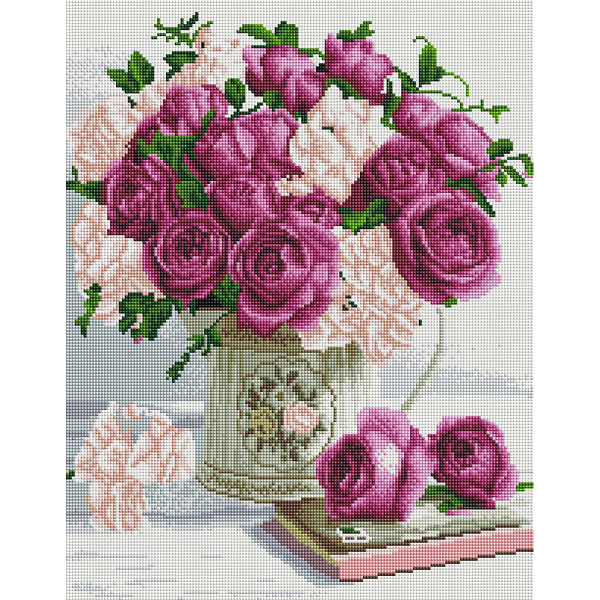 Алмазна мозаїка 40х50 - Букет троянд