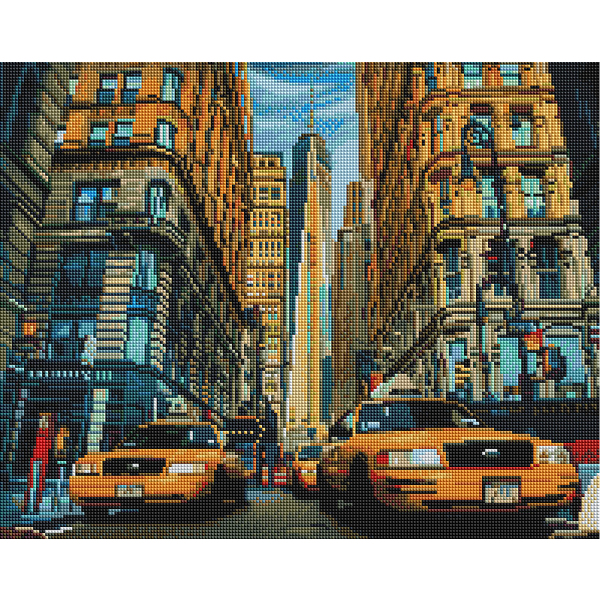 Алмазна мозаїка 40х50 - Таксі Нью-Йорка