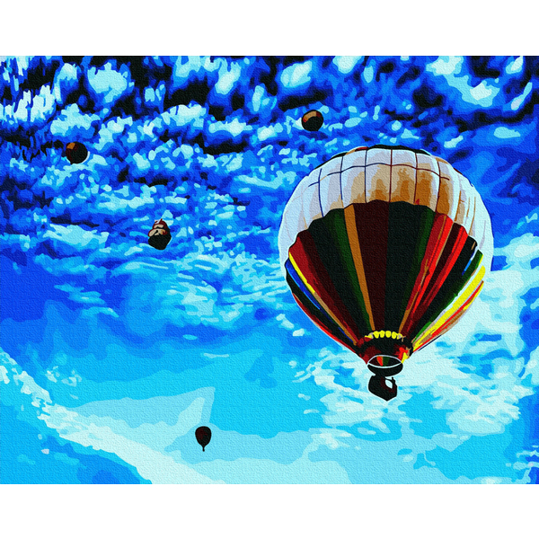 Картина по номерам Пейзажі - Політ у волошкове небо