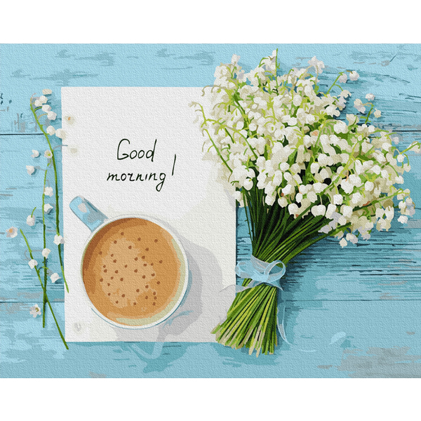 Картина по номерам Натюрморти - Ранковий букет конвалій