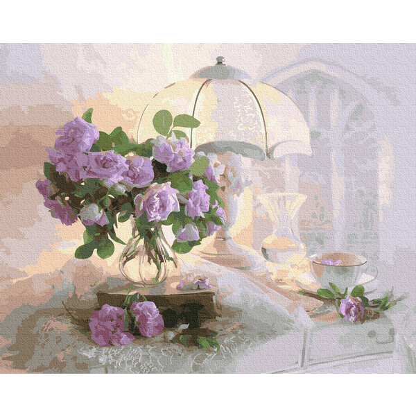 Картина по номерам Квіти - Ранкова ніжність