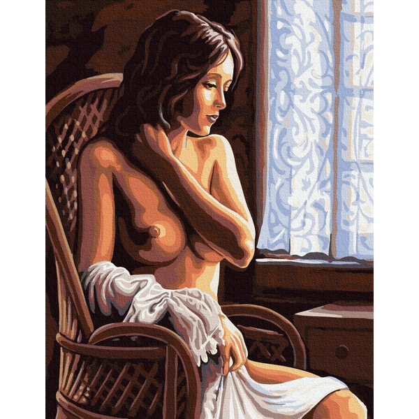 Картина по номерам Люди на картинах - Оголений смуток