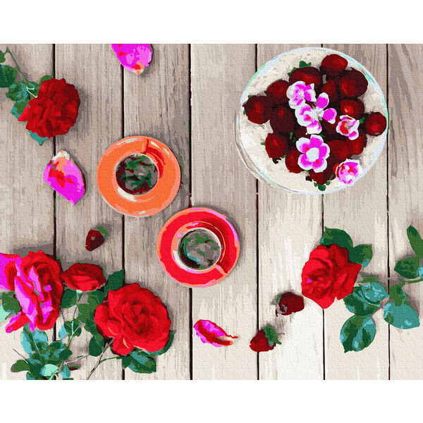 Картина по номерам Натюрморти - Трояндовий флетлей