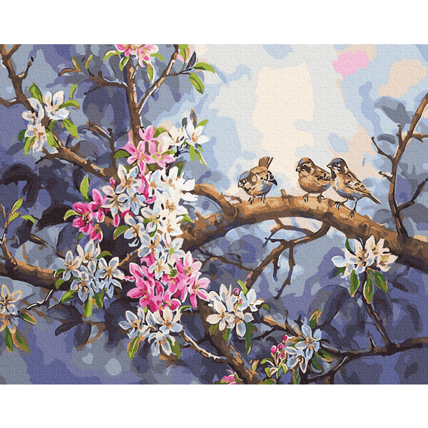 Картина по номерам Натюрморти - Весняні птахи