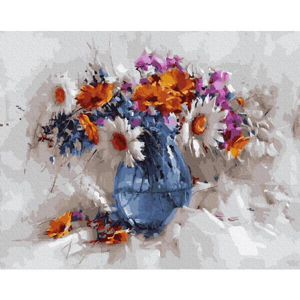Картина по номерам Квіти - Букет маслом
