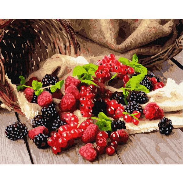 Картина по номерам Натюрморти - Ягідний дарунок