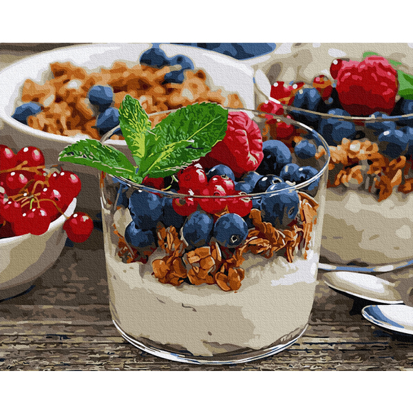 Картина по номерам Квіти - Яскраві піони