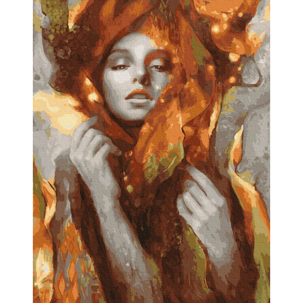 Картина по номерам Люди на картинах - Чарівниця осінь