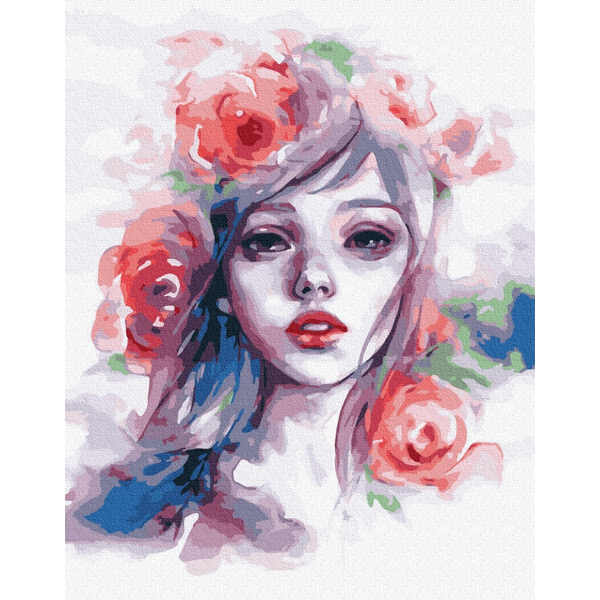 Картина по номерам Люди на картинах - Дівчина-весна