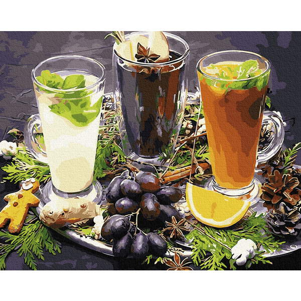 Картина по номерам Натюрморти - Освіжаючі напої