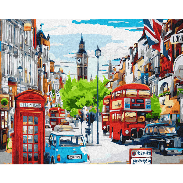 Картина по номерам Города - Година-пік у Лондоні