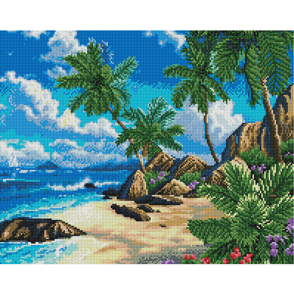 Алмазна мозаїка 40х50 - Райське узбережжя