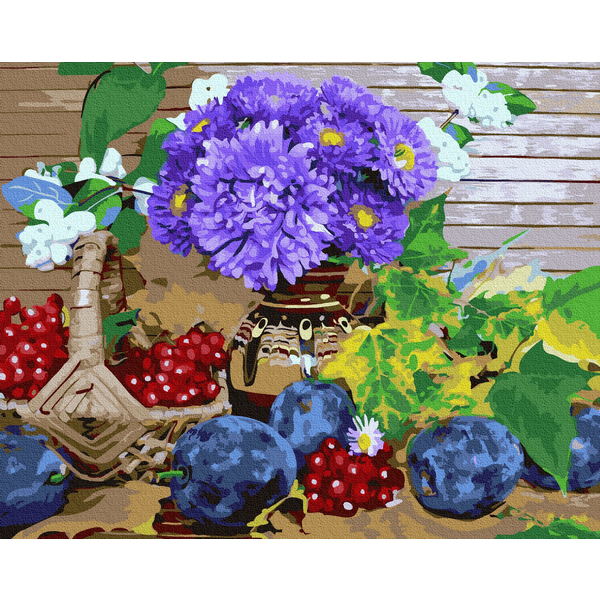 Картина по номерам Натюрморти - Рожева клумба