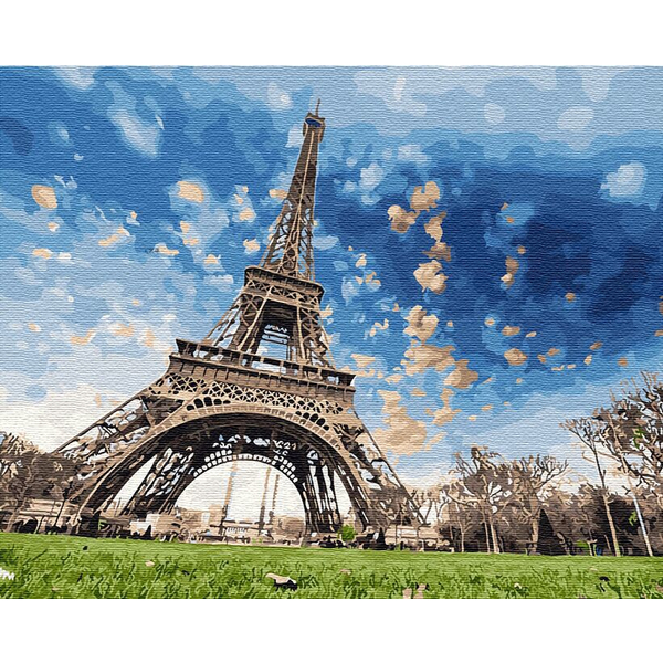 Картина по номерам Города - Небо Парижу