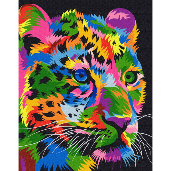 Картина по номерам Поп Арт - Плямистий леопард